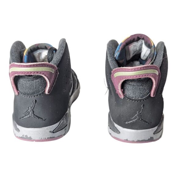 NIKE Air Jordan 6 Retro 'Bordeaux' TD Sneakers Size 10C - Picture 5 of 7